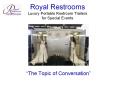Luxury Portable Restrooms PowerPoint PPT Presentation