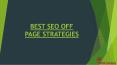 BEST SEO OFF PAGE STRATEGIES PowerPoint PPT Presentation