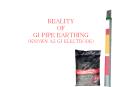 REALITY OF GI PIPE EARTHING PowerPoint PPT Presentation