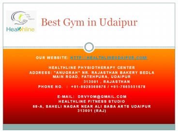 Best Gym in Udaipur