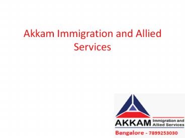 Immigration Consultants in Bangalore