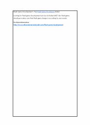 Flash Game Developers