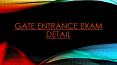 GATE Exam Detail PowerPoint PPT Presentation