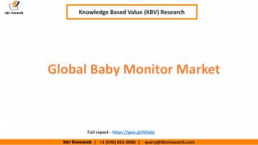 Global Baby Monitor Market Industry