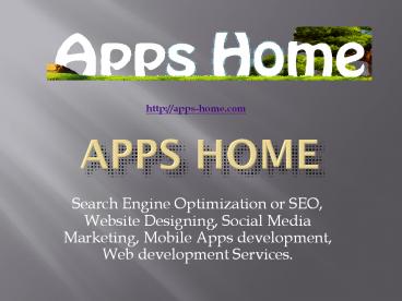 Apps Home