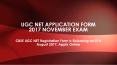 UGC NET Application Form 2017 November Examination PowerPoint PPT Presentation