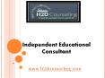 Independent Educational Consultant - h2dcounseling.com (2) PowerPoint PPT Presentation