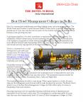 Best Hotel Management Colleges in Delhi PowerPoint PPT Presentation