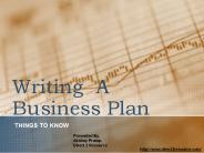 Writing A Business Plan - Thinks To Know