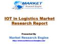 IOT in Logistics Market Worth US$ 10 Billion by 2022