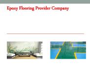 Epoxy Flooring Provider Company