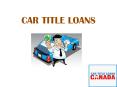 Car Title Loans PowerPoint PPT Presentation