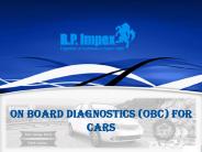 On Board Diagnostics (OBC) For Cars