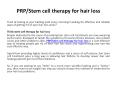 Smart Hair Stem Cell Therapy Alleviates Your Concerns for Hair Loss PowerPoint PPT Presentation