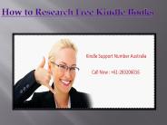 How to Research Find free Books
