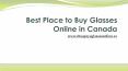 Best Place to Buy Glasses Online Canada
