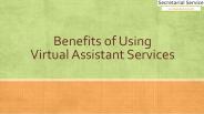 Benefits of Using Virtual Assistant Services