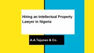 Patent attorneys in Nigeria