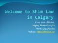 Shim Law - Family Lawyers Calgary PowerPoint PPT Presentation