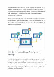 How to Do Remote Screen Sharing Easily