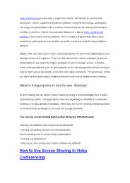 How to Use Screen Sharing In Video Conferencing