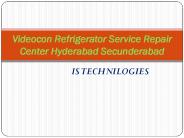 Videocon Refrigerator Service Repair Center Hyderabad Secunderabad