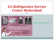 Lg Refrigerator Service Center Hyderabad