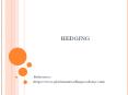 Hedging PowerPoint PPT Presentation