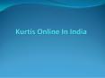Kurtis Online in India