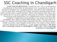 SSC Coaching in Chandigarh