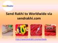 Sendrakhi.com present world wide Online Rakhi delivery for brothers