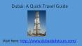 Dubai City Tours PowerPoint PPT Presentation