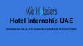 Choose Best Hotel Internship UAE Training Program PowerPoint PPT Presentation