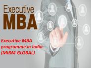 Executive MBA programme in India