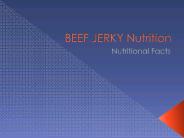 Beef Jerky Nutrtion
