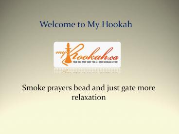 Hookah Hoses and prayers bead by www.myhookah.ca
