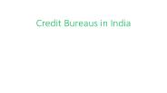 Credit Bureaus in India (1)
