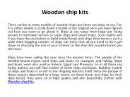 How Big and How Small Are Wooden Ship Scale Model?