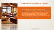 Find the Right Apartment in Canada