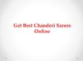 Get Best Chanderi Sarees Online With Upto 85% Off