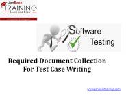 Required Document Collection For Test Case Writing