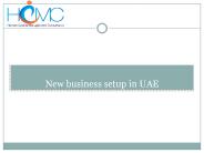 New business setup in UAE