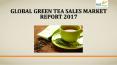 Global green tea sales market report 2017 PowerPoint PPT Presentation