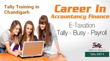 Tally Training in Chandigarh