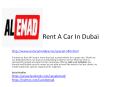Rent A Car In Dubai PowerPoint PPT Presentation