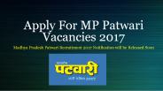 Apply for MP Patwari Recruitment 2017
