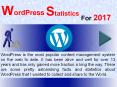 Wordpress Statistics For 2017 PowerPoint PPT Presentation