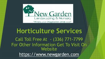 Horticulture Services