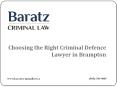 Choosing the Right Criminal Defence Lawyer in Brampton PowerPoint PPT Presentation