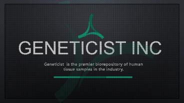 Sample Collection Formats | Geneticist Inc